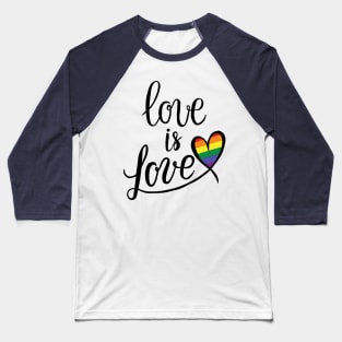 LGBT - Love is Love Baseball T-Shirt